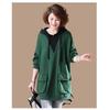Korean Trendy Women's Hooded Sweatshirt: Loose, Versatile, Plus Size, Mid-Length for Spring & Autumn (Ages Up To 50) - 2024 Collection.