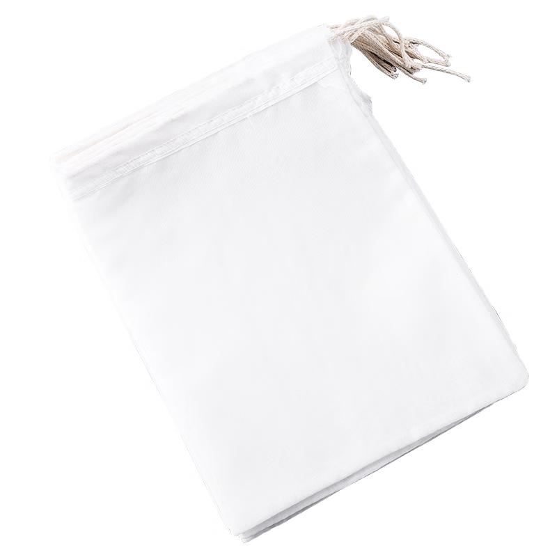 MAXCOOK 80-Mesh Cotton Gauze Filter Bags, 18x22cm, 10-Pack