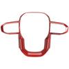 Button Accent Steering Wheel Trim Car Interior Decoration ABS Material Easy To tall Non-deforming Wear Resistant