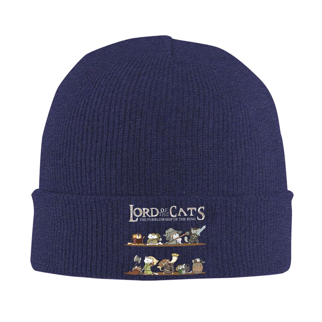 L-Lords of the Cats The Furllowship of the Ring Hat Autumn Winter Skullies Beanies New Caps Unisex Acrylic Knitted Hat