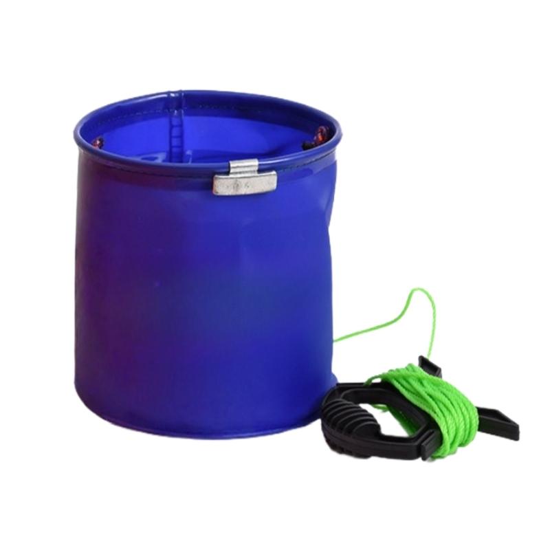Stable Fishing Water Pail Nonslip Handle Nontoxic Fishing Water Container for Outdoor Lover