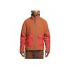 Nike Spliced Design Embroidered Logo Fleece Jacket Men Outerwear Orange DD5022-246
