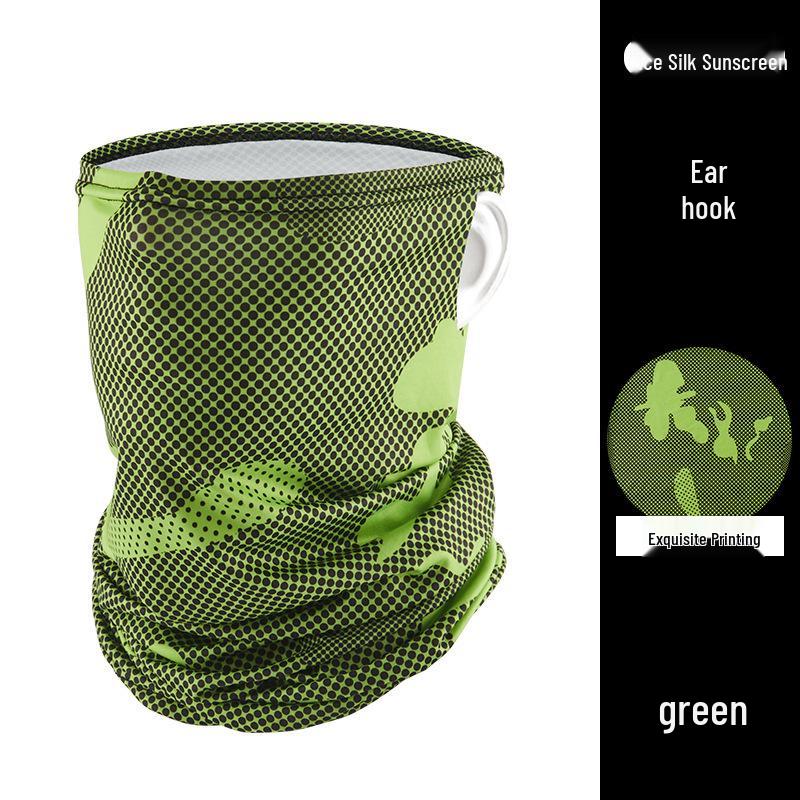 

Мужской летний защитный бафф из ледяного шелка для лица и шеи - Уличная мотоциклетная и велосипедная солнцезащитная маска One Size