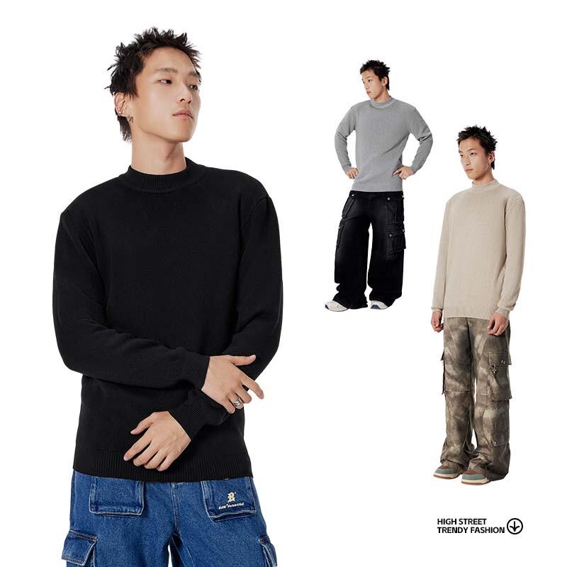 Warrior Men's Mock Neck Knitted Sweater