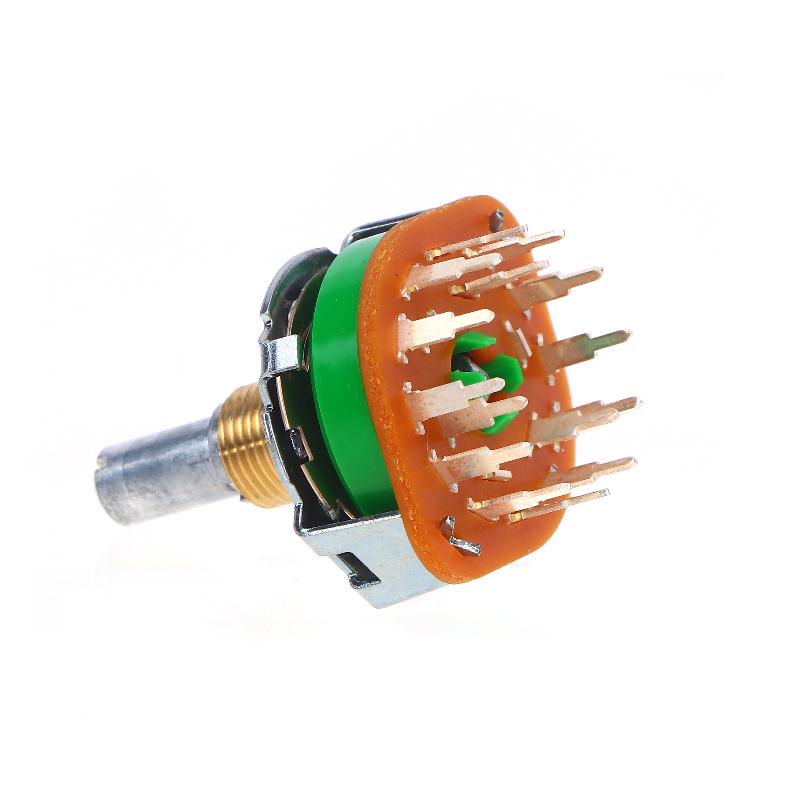 Rotary Switch 3 Pole 4 Position Signal Selection Power Amplifier Audio Signal Switch Accessories