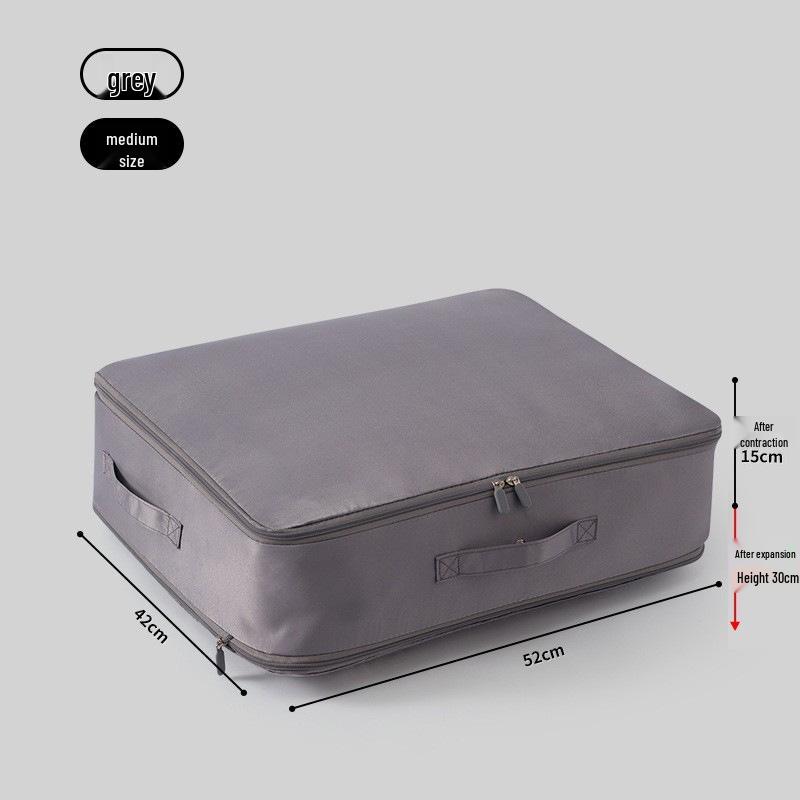 Large Capacity Compressible Storage Bag for Quilts and Jackets
