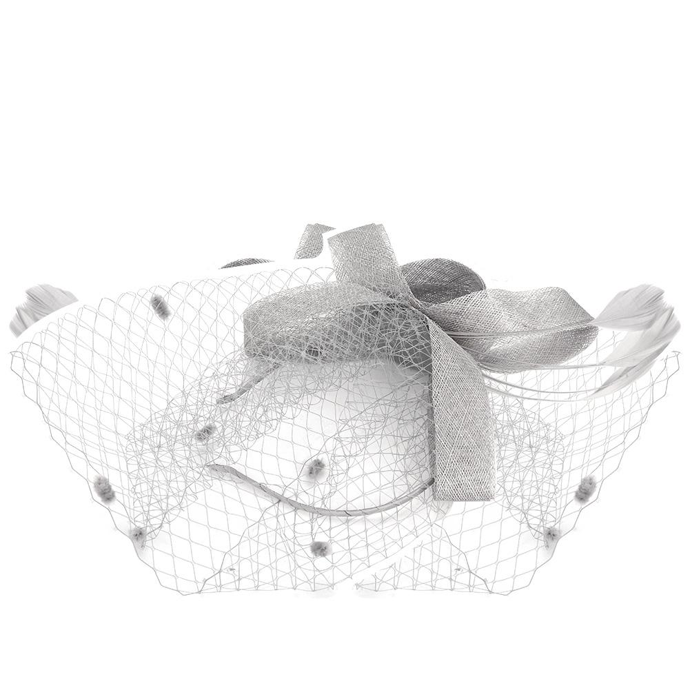 Wedding Women Net Mesh Bridal Face Veil Hats Brides Fascinator Headwear Hair Accessory(Black)