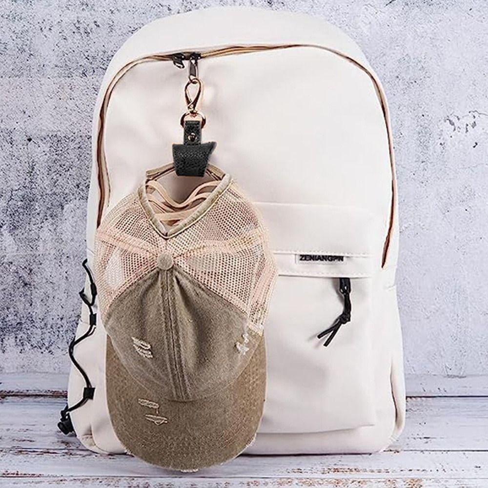 Fashion PU Leather Hat Clip Hands Free Handbag Accessories Hat Keep Clip Hat Holder Outdoor Travel