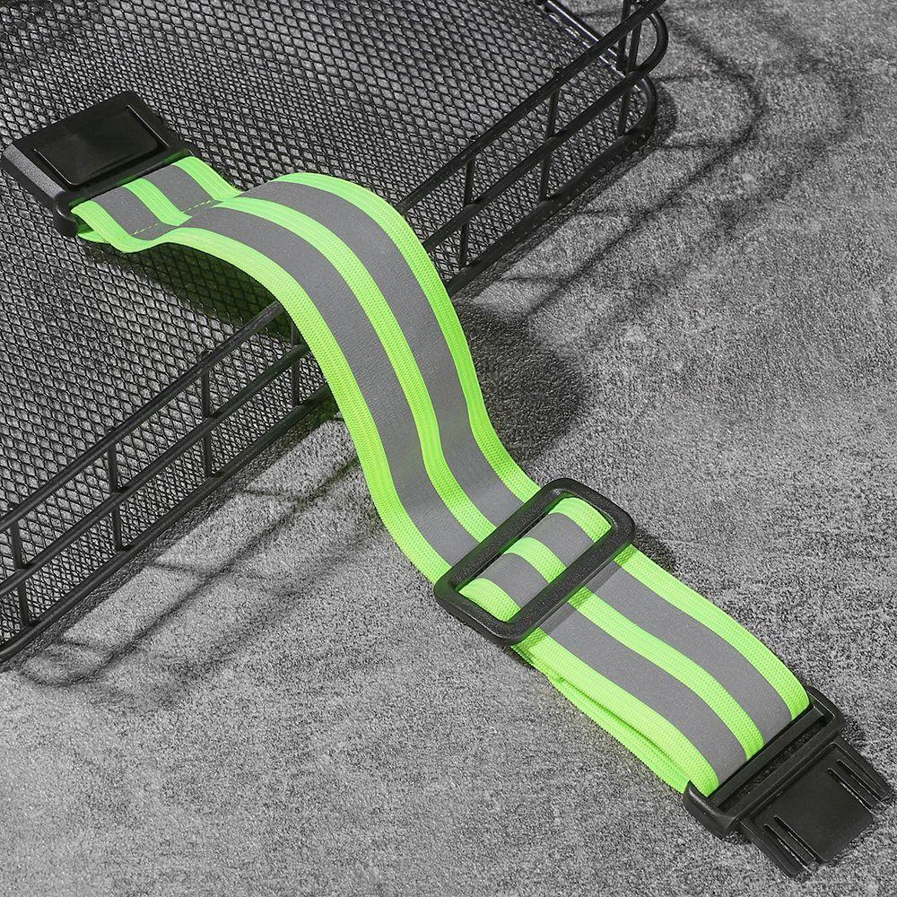 Bike Safety Alert Reflector Wristband Warning Armband Cycling Reflective Strips Bicycle Bind Strap