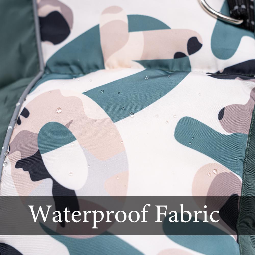 Waterproof Winter Dog Snowsuit, Fully Closed Belly Puffy Windproof Overalls For Outdoor Medium Male Female Dogs Pet Supplies