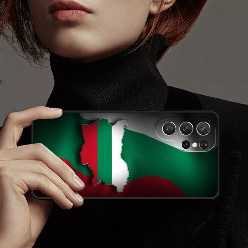 Bulgaria Flag Passport Map Phone Case Cover For Samsung GalaxyS25 S24 Ultra S23 S22 Plus S21 FE S20 Note 10 20 Pro Lite