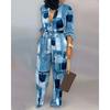 Women's Loose Large Size Jumpsuit 1116 Autumn and Winter High Waist Casual Straight Jumpsuit Europe