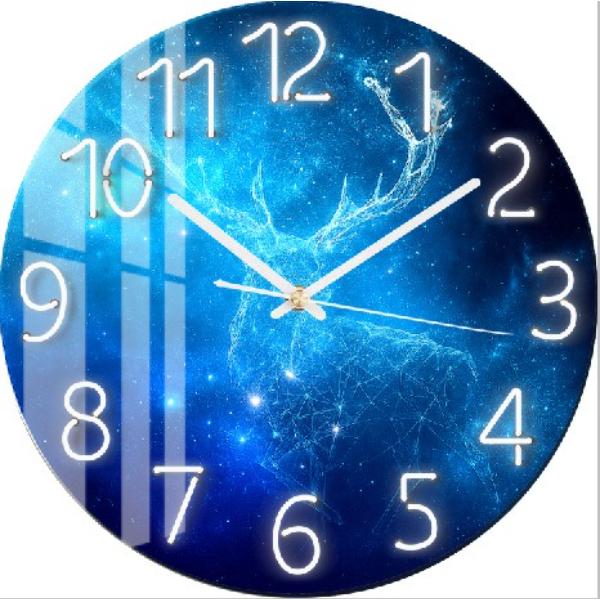 Seaside Wonders 12-Inch Silent Quartz Wall Clock for Home Decor and Children's Room
