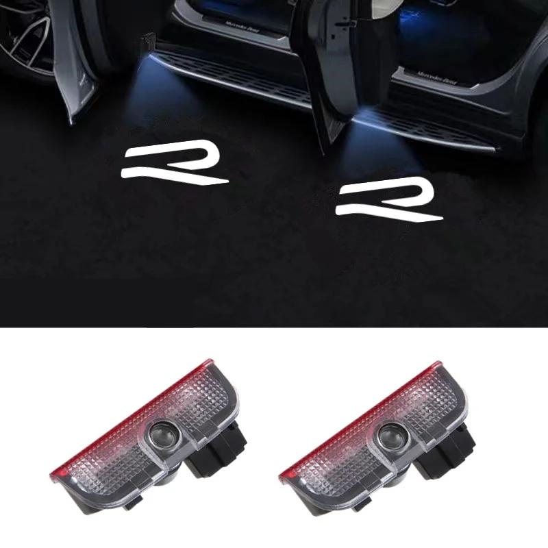 

2025 Hot Car Door Welcome Light Logo Projector Lights Accessories for Volkswagen Rline R Passat GOLF 4 5 6 7 8 GTI POLO Touareg