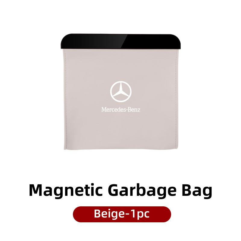 XDFMN1 Hot 2026 New For Benz For Mercedes Benz Ar Trash Can Portable Hanging Garbage Basket Rear Storage Bin AMG A C E S G Class W201 W