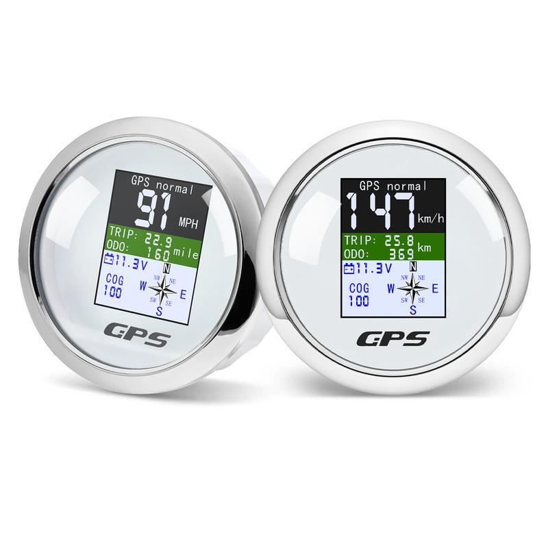 85MM GPS Speedometer Gauge MPH Knots Km/h TFT Screen with GPS Antenna Waterproof Motorcycle Boat Car Truck Speed Gauge Meter