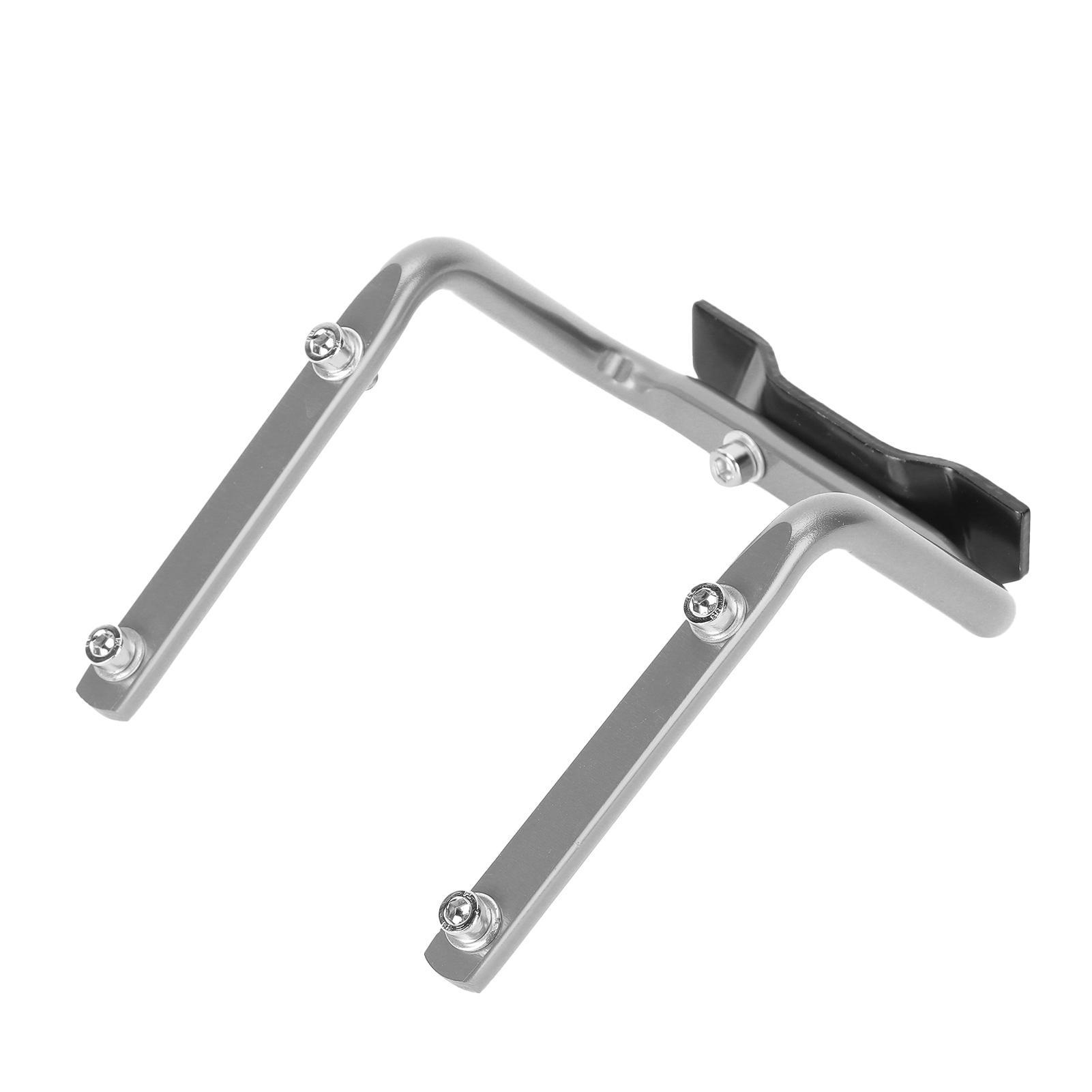 

Bike Seat Post Bottle Rack Converter Bike Saddle Back Double Water Bottle Holder AdapterSilver