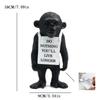 Monkey Gorilla Sculpture Home Decoration Creative Decoration Black and White Tag Modern DIY Mood Board Creative Furnishings
