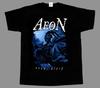 Aeon Aeons T-Shirt, Black Graphic Tee, Gothic Metal Shirt, Skeleton Artwork, Rock Band T-Shirt