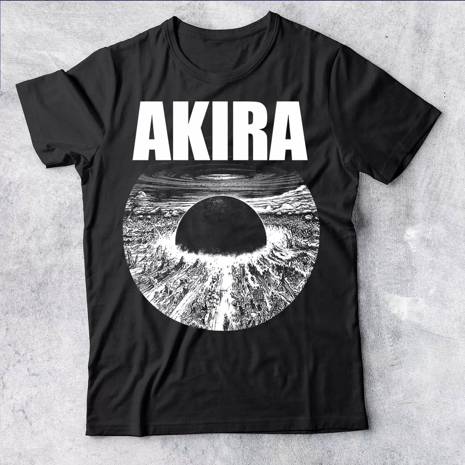 

100% cotton TOPS UNISEX TEES MENS WOMENS Akira Explosion Japanese - Anime Inspired 4XL чёрный