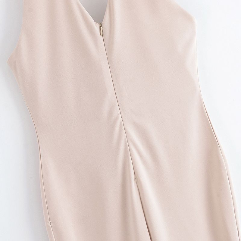 Kaslead New Women Clothes Western Style Fashion Simple Slimming Horn Jumpsuit 3641352