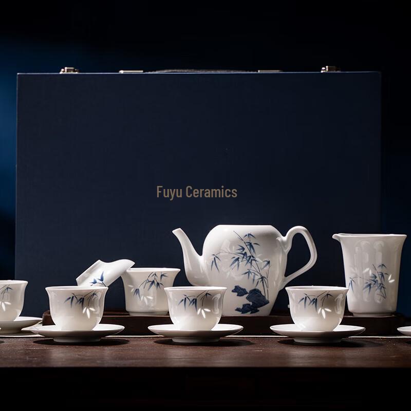 

Jingdezhen Ceramic Linglong Tea Set - 16 Piece Gift Set