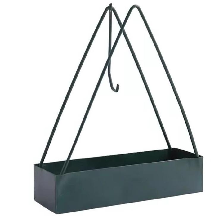 

Space Efficient Wrought Iron Triangular Coil Holder Hanging Rack Support For Multiple Brands Home Garden Insect Control чорний