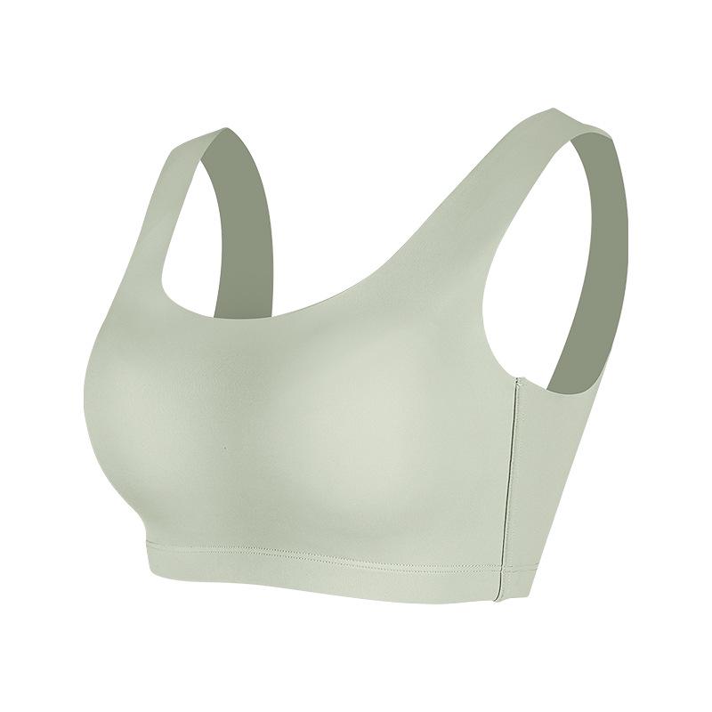 Seamless One-Piece Wire-Free Sports Bra - Beautiful Back Camisole One Size (80-130 jin) светло-зеленый