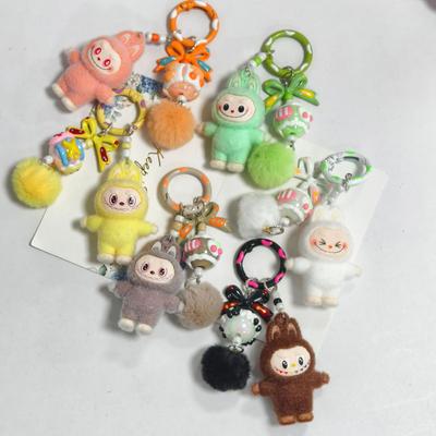 Breloc Fundă Flocking în Picioare 4,5CM Pandantiv Cadou Creativ de Pluș Pandantiv pentru Geantă