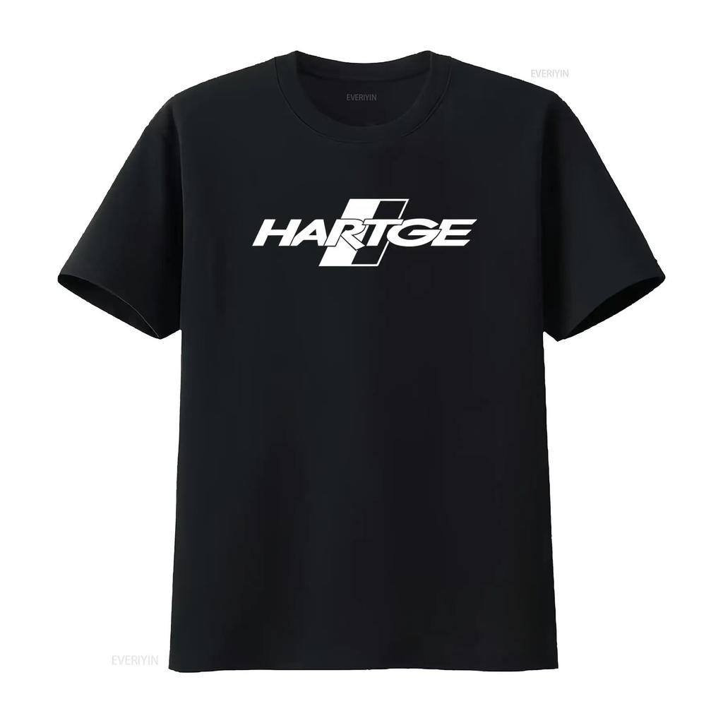 Hartge Logo Mens Black T Shirt Available In Sizes S To 5XL Vintage Washed Designer Clothes Streetwear Fashion Unisex