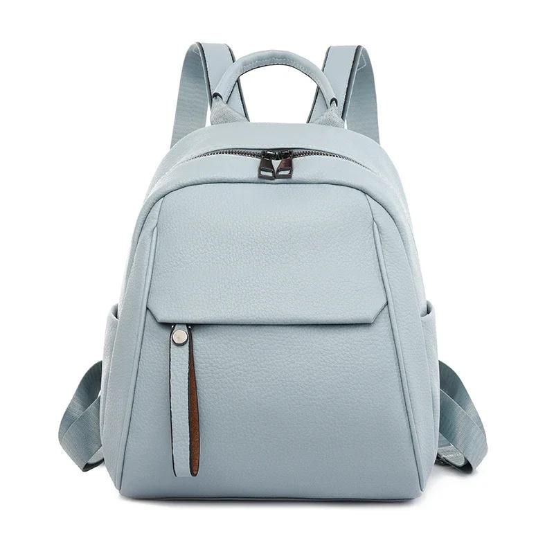 Casual Rits Naaien Dames Rugzak Veelzijdige Schooltas Nieuwe Mode