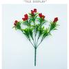 Artificial Berries,Simulation Flowers Lifelike Redberry with Stems Fake Fruit Redberries for Christmas Wedding DIY Bridal Bouquet Home Kitchen Party