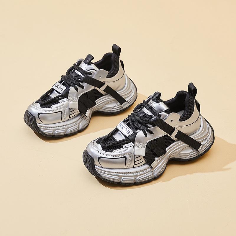 New Dad Shoes for Women Fashionable Thick-soled Sports Single Shoes