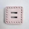 5pcs Creative Large Square Buttons 3.8cm Side Length Colorful PU 2-hole Buttons Winter Coat Large Buttons