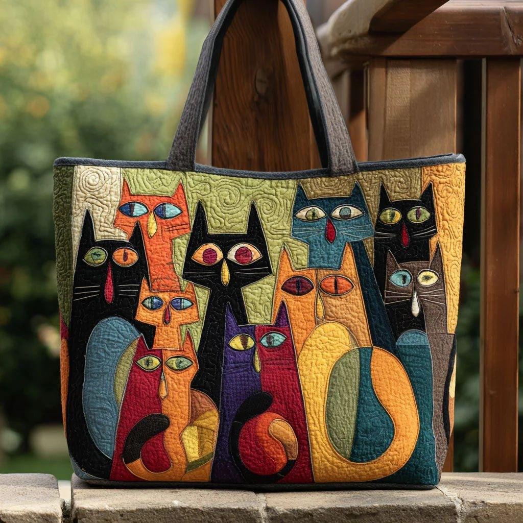 Handbag New Fashion Quilted Digital Printing Tote Bag Commuter Casual Cotton Bag Autumn and Winter Bag Multi-function Bag