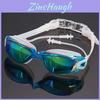 Glasses Waterproof Swimming And Antifog Colorful Plating Small Mirror Racing Swim Set Glasses