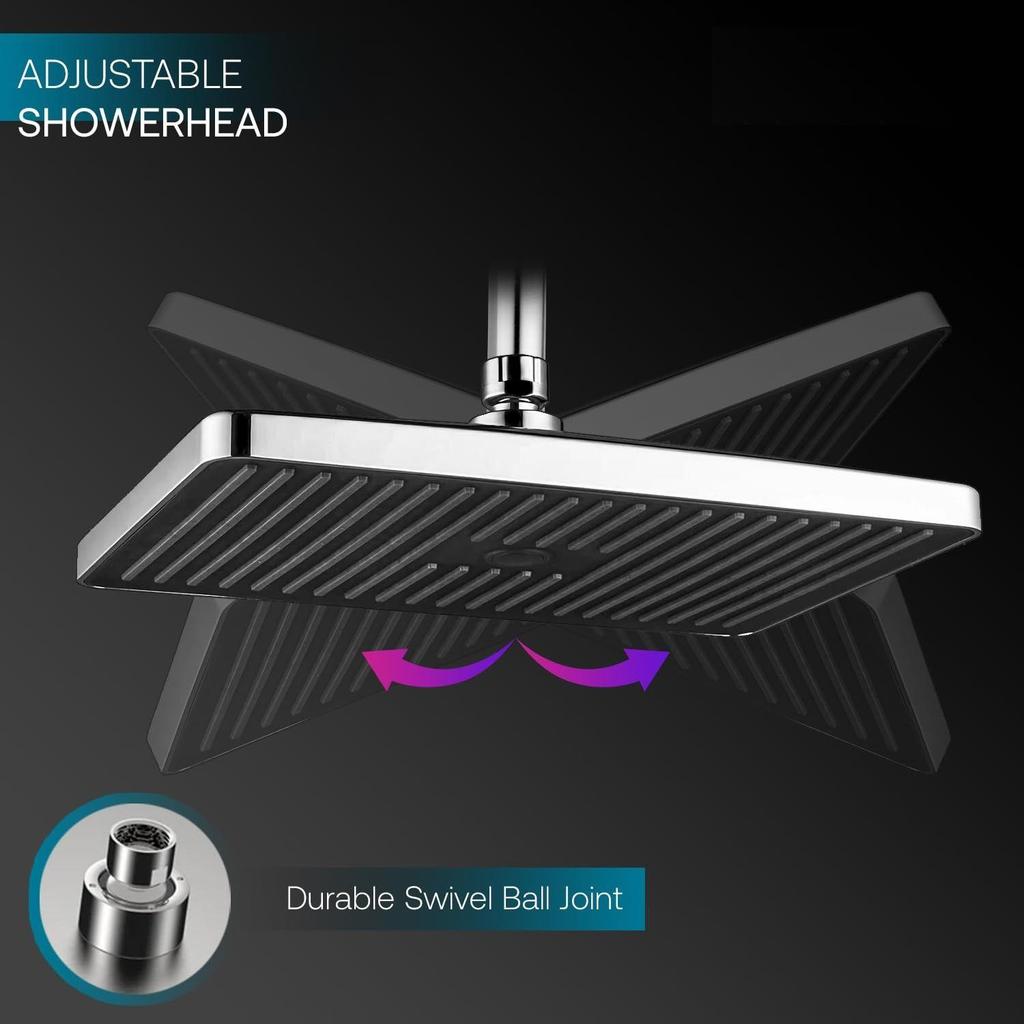 ABS, 12-Zoll Einzelstrahl-Überkopfbrause (Ohne Arm)