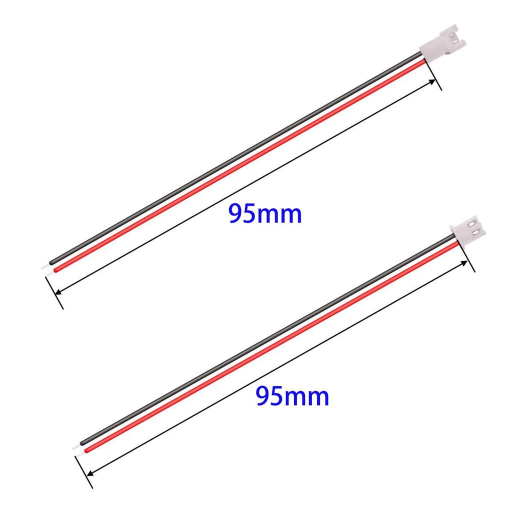 GTIWUNG 30 Pairs JST 2.54 Connector Male to Female 2.54mm Plug Connector 2Pin Terminal Connector Wire Jump Wire