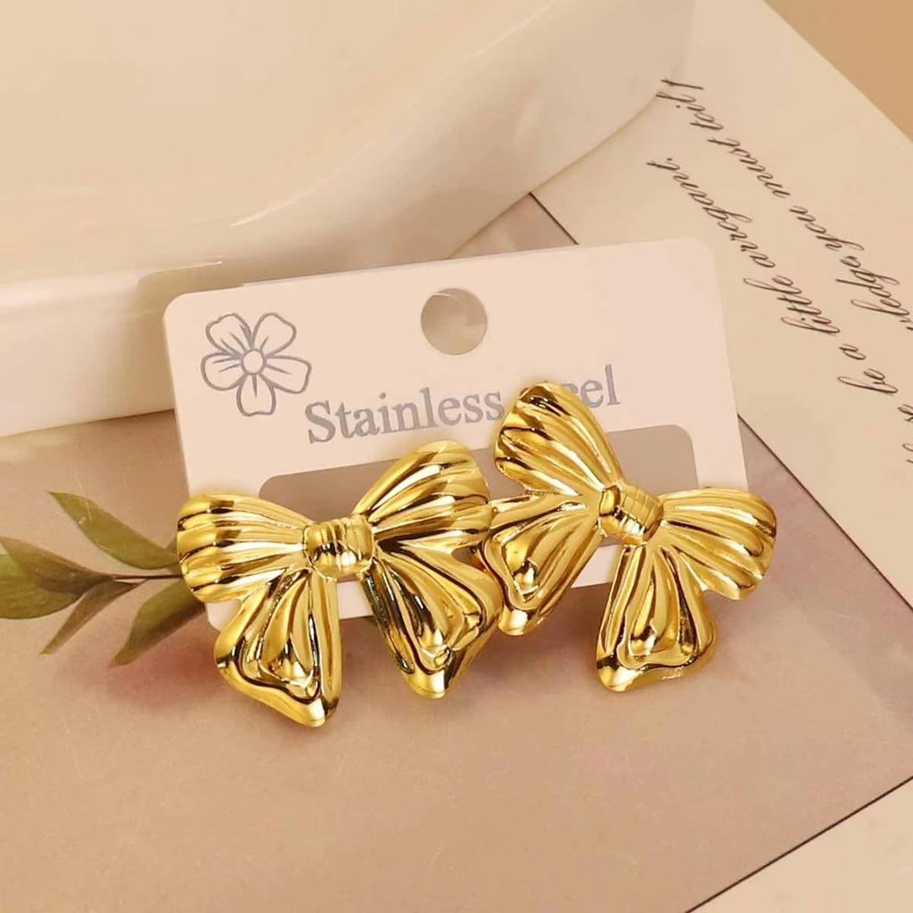 European American Trendy Cross-Border Punk Cold Wind Stainless Steel Earrings Geometric Irregular Drop Fashion Jewelry