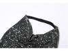 Street Style Sequin Rhinestone Halter Neck Tank Top - European & American Fashion