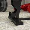 5-Tier Steel Dumbbell Rack with Plastic Inserts. 35x33x66cm. Black