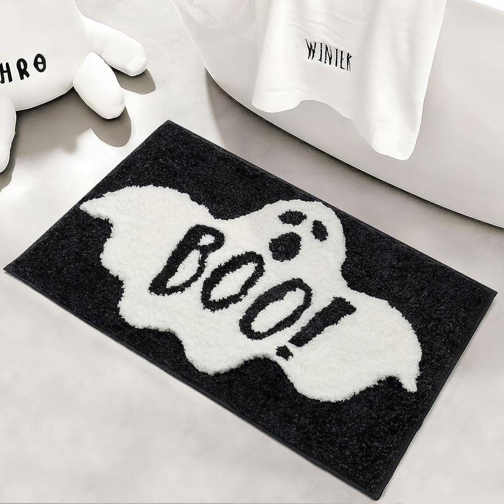 Skin-friendly Halloween Imitation Cashmere Floor Mat - Wear-resistant, Dustproof, Easy To Clean Rug for Bedroom or Bedside