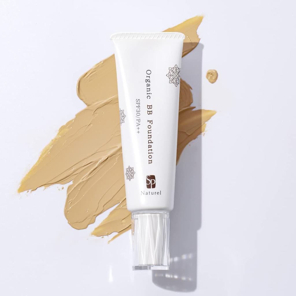 Organic BB SPF30 No Primer Foundation, Natural, 35g, PA++, Needed, Pore-Less, Non-Chemical