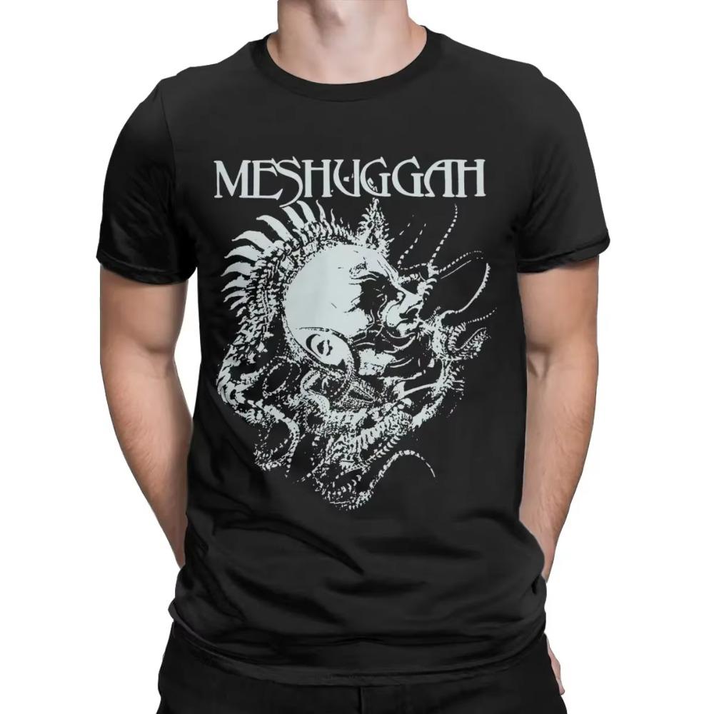 Pánské tričko Koloss Extreme Metal Band Meshuggah Vintage Pure Cotton Tričko Tričko s krátkým rukávem Tričko s vroubkovaným výstřihem Nápad na dárek