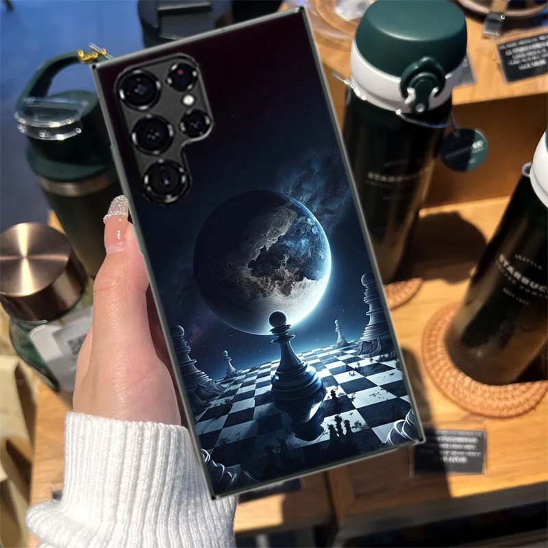 Competitive Chess Game Cases Phone Case for Samsung Galaxy S26 Ultra S25 Edge S24 S23 FE S21 Plus S20 S22 S10 Cover TPU Capa She