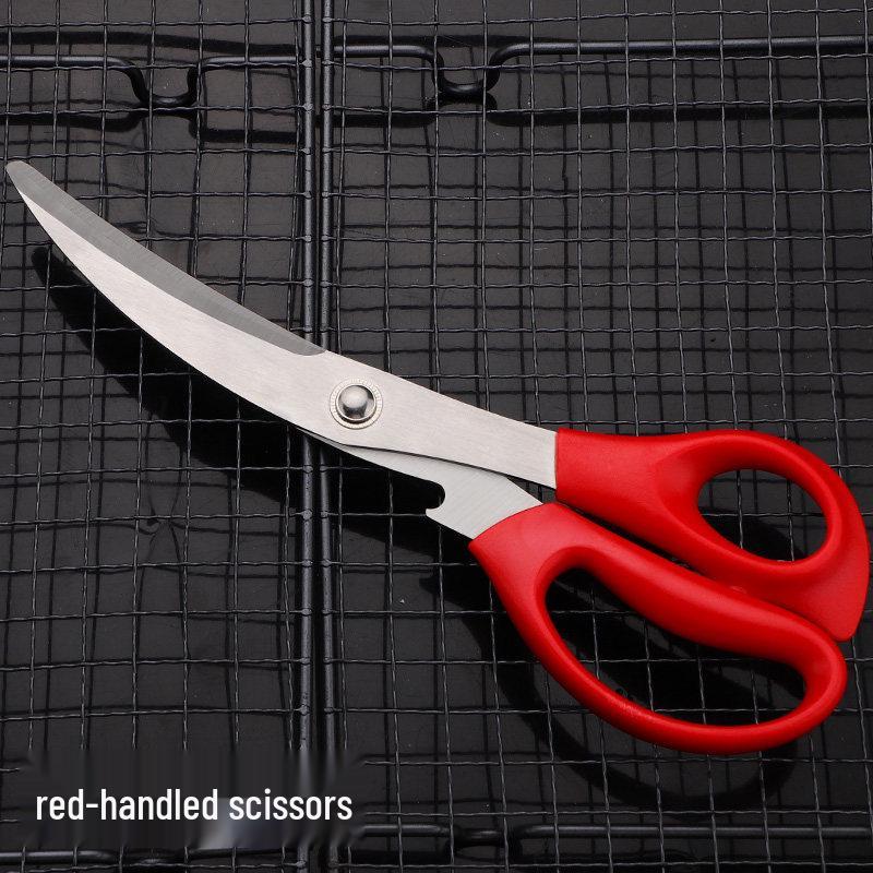 German-Style Commercial Kitchen Shears: Heavy-Duty Bone-Cutting and Multi-Use Food Scissors