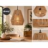 Rattan Hanging Light for Living Room | Raffia Seagrass Pendant Lamp for Home Decoration | Bamboo Ceiling Light for Home (Bell Lamp)