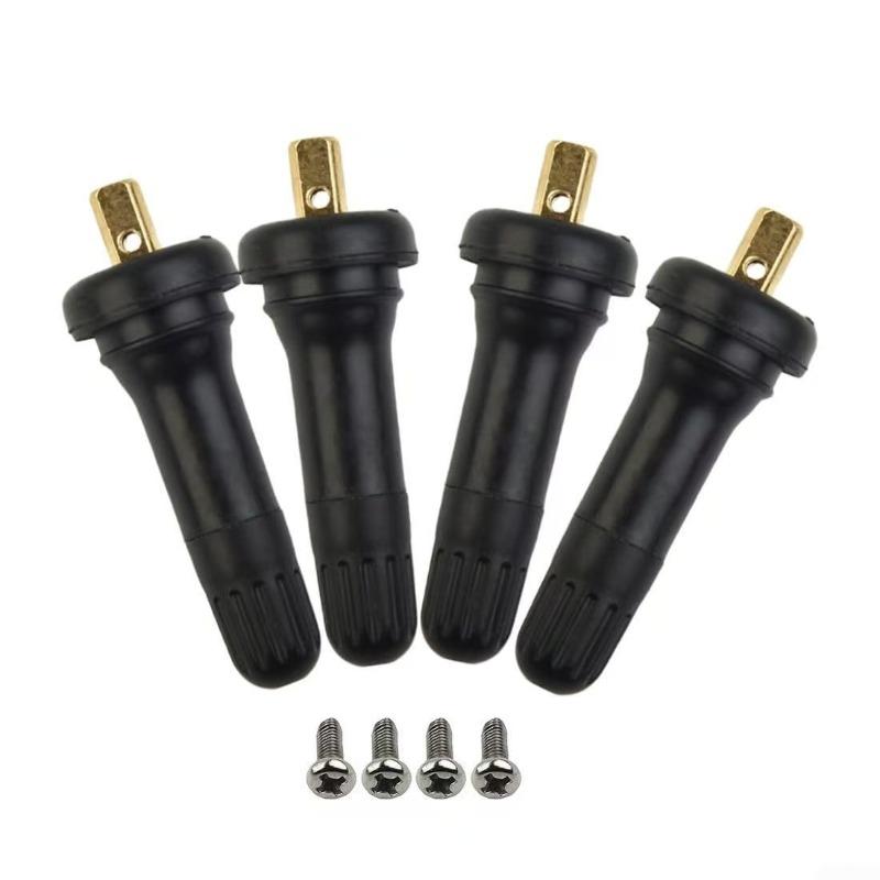 4 piezas de sistema de monitoreo de presión de neumáticos TPMS, vástagos de válvula de neumático a presión antiexplosión