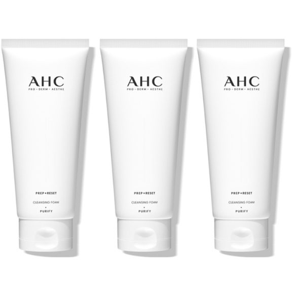 AHC Prep+Reset Cleansing Foam 150ml (3 Options)