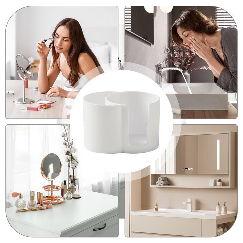 Cotton Swab Container Qtip Dispenser Double Hole Cotton Pad Dispenser Cotton Pad Dispenser Portable Floss Pick Holder Floss